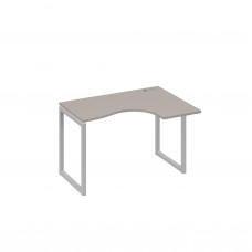 Стол 120 эргономичный правый Классика каркас QUATTRO мокко премиум / металлокаркас серый А4 С4 032 МП
