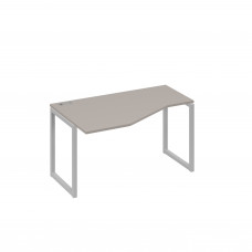 Стол левый "Техно" эргономичный на металлокаркасе QUATTRO мокко премиум / металлокаркас серый А4 С4 053 МП