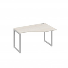 Стол правый "Техно" эргономичный металлокаркас QUATTRO дуб / металлокаркас серый А4 С4 054 ДШ