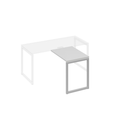 Брифинг-приставка опоры QUATTRO серый / металлокаркас серый А4 С4 071 СЕ