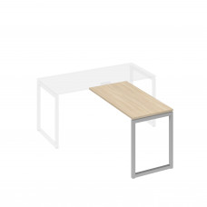 Брифинг-приставка металлокаркас QUATTRO дуб скандинавский / металлокаркас серый А4 С4 072 ДК