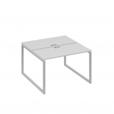 Рабочая станция с опорами QUATTRO (2х120) серый / металлокаркас серый А4 С4 170 СЕ