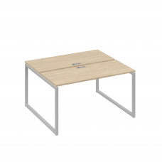 Станция (2х140) офисная с металлокаркасом QUATTRO дуб скандинавский / металлокаркас серый А4 С4 171 ДК