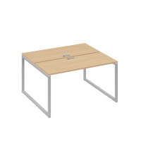 Станция (2х140) офисная с металлокаркасом QUATTRO натуральный дуб / металлокаркас серый А4 С4 171 НД