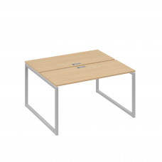 Станция (2х140) офисная с металлокаркасом QUATTRO натуральный дуб / металлокаркас серый А4 С4 171 НД