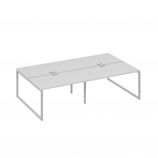 Рабочая станция на металлокаркасе QUATTRO (4х140) серый / металлокаркас серый А4 С4 177-2 СЕ