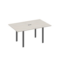 Стол 160 на металлокаркасе UNO переговорный дуб / металлокаркас антрацит А4 А1 121 ДШ