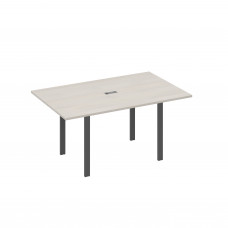 Стол 160 на металлокаркасе UNO переговорный дуб / металлокаркас антрацит А4 А1 121 ДШ