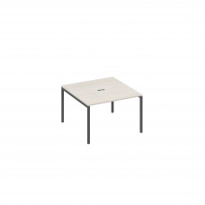 Стол 120 для переговорный на каркасе DUE дуб / металлокаркас антрацит А4 А2 131 ДШ