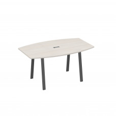 Стол 160 переговорный на ножках TRE дуб / металлокаркас антрацит А4 А3 111 ДШ