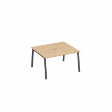 Стол 160 металлокаркас TRE в переговорную натуральный дуб / металлокаркас антрацит А4 А3 132 НД