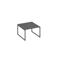 Стол 120 на металлокаркасе QUATTRO переговорный антрацит премиум / металлокаркас антрацит А4 А4 131 АР
