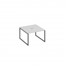 Стол 120 на металлокаркасе QUATTRO переговорный серый / металлокаркас антрацит А4 А4 131 СЕ