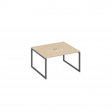 Стол 140 для переговоров каркас QUATTRO дуб скандинавский / металлокаркас антрацит А4 А4 132 ДК