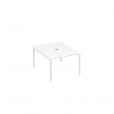 Стол 120 для переговорной металлокаркас UNO белый премиум / металлокаркас белый А4 Б1 134 БП