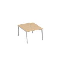 Стол 120 металлокаркас TRE для переговорной натуральный дуб / металлокаркас серый А4 С3 134 НД