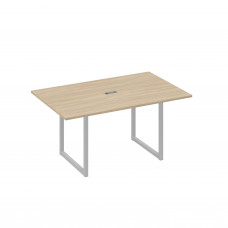Стол 160 каркас QUATTRO для переговоров дуб скандинавский / металлокаркас серый А4 С4 121 ДК
