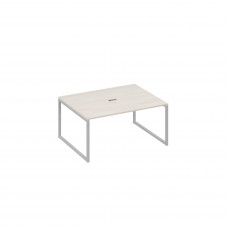 Стол 160 на опорах QUATTRO для переговоров дуб / металлокаркас серый А4 С4 133 ДШ