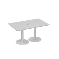 Стол 160 для переговоров на опорах-колоннах серый А4 ХР 121 СЕ