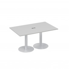 Стол 160 для переговоров на опорах-колоннах серый А4 ХР 121 СЕ