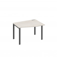 Стол правый "Техно" эргономичный на металлокаркасе UNO дуб / металлокаркас антрацит А4 А1 062 ДШ