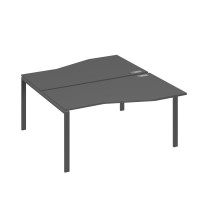 Рабочая станция столы Техно" каркас UNO (2х160) антрацит премиум / металлокаркас антрацит А4 А1 191 АР