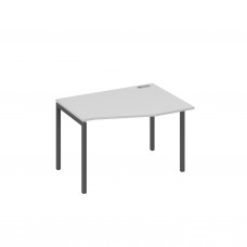 Стол эргономичный металлокаркас DUE правый "Техно" серый / металлокаркас антрацит А4 А2 062 СЕ
