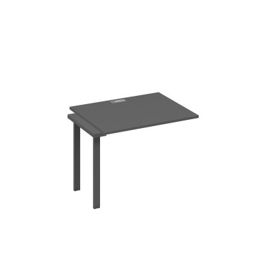 Секция 100 стола рабочей станции с каркасом UNO антрацит премиум / металлокаркас антрацит А4 А1 022-1 АР