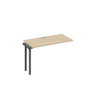 Секция стола 120 рабочей станции опоры QUATTRO дуб скандинавский / металлокаркас антрацит А4 А4 003-1 ДК