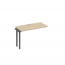 Секция стола 120 рабочей станции опоры QUATTRO дуб скандинавский / металлокаркас антрацит А4 А4 003-1 ДК