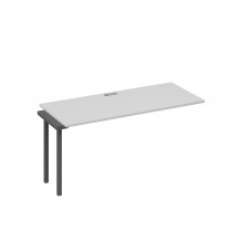 Секция стола рабочей станции 160 опоры QUATTRO серый / металлокаркас антрацит А4 А4 015-1 СЕ