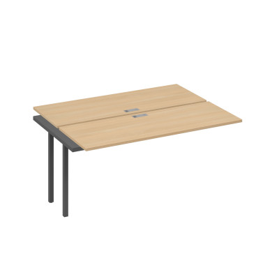 Секция станции 2х160 с каркасом QUATTRO натуральный дуб / металлокаркас антрацит А4 А4 172-1 НД