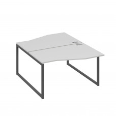 Рабочая станция столы (2х140) Техно каркас QUATTRO серый / металлокаркас антрацит А4 А4 190 СЕ