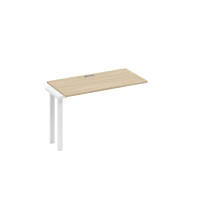 Секция 120 рабочей станции на металлокаркасе TRE дуб скандинавский / металлокаркас белый А4 Б3 003-1 ДК