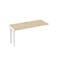 Секция 160 для рабочей станции на опорах UNO дуб скандинавский / металлокаркас белый А4 Б1 015-1 ДК