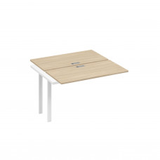 Секция станции на металлокаркасе UNO 2х120 дуб скандинавский / металлокаркас белый А4 Б1 170-1 ДК