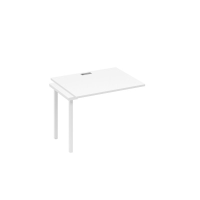 Секция стола рабочей станции каркас DUE белый премиум / металлокаркас белый А4 Б2 022-1 БП