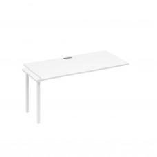 Секция рабочей станции 160 опоры QUATTRO белый премиум / металлокаркас белый А4 Б4 025-1 БП