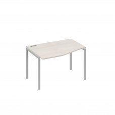 Стол "Техно" левый на металлокаркасе DUE эргономичный дуб / металлокаркас серый А4 С2 061 ДШ
