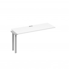 Секция стола 160 станции с опорами TRE белый премиум / металлокаркас серый А4 С3 005-1 БП