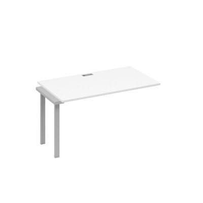 Секция стола 120 рабочей станции каркас TRE белый премиум / металлокаркас серый А4 С3 024-1 БП
