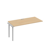 Секция рабочей станции 160 опоры QUATTRO натуральный дуб / металлокаркас серый А4 С4 025-1 НД
