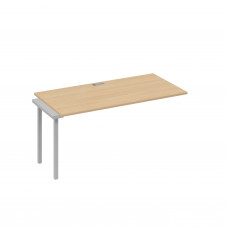 Секция рабочей станции 160 опоры QUATTRO натуральный дуб / металлокаркас серый А4 С4 025-1 НД