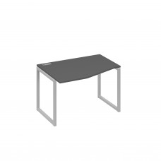 Стол эргономичный металлокаркас QUATTRO "Техно" левый антрацит премиум / металлокаркас серый А4 С4 061 АР