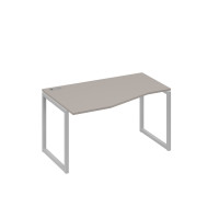 Стол левый эргономичный "Техно" металлокаркас QUATTRO мокко премиум / металлокаркас серый А4 С4 063 МП