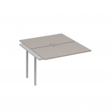 Секция стола рабочей станции каркас DUE (2х120) мокко премиум / металлокаркас серый А4 С2 173-1 МП