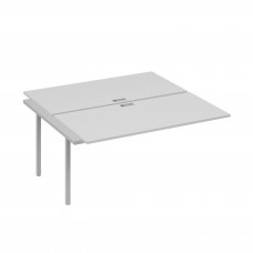 Секция для рабочей станции 2х160 опоры QUATTRO серый / металлокаркас серый А4 С4 178-1 СЕ