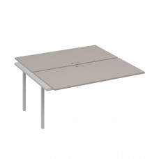 Секция стола на металлокаркасе DUE (2х160) мокко премиум / металлокаркас серый А4 С2 178-1 МП