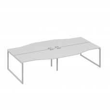 Рабочая станция (4х160) столы Техно каркас DUE серый / металлокаркас серый А4 С2 191-2 СЕ