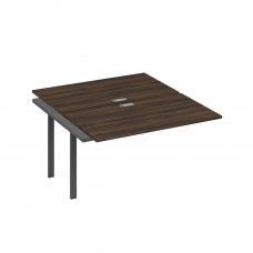 Секция стола рабочей станции 2х140 на каркасе UNO дуб ристретто/ металлокаркас антрацит А4 А1 177-1 ДР